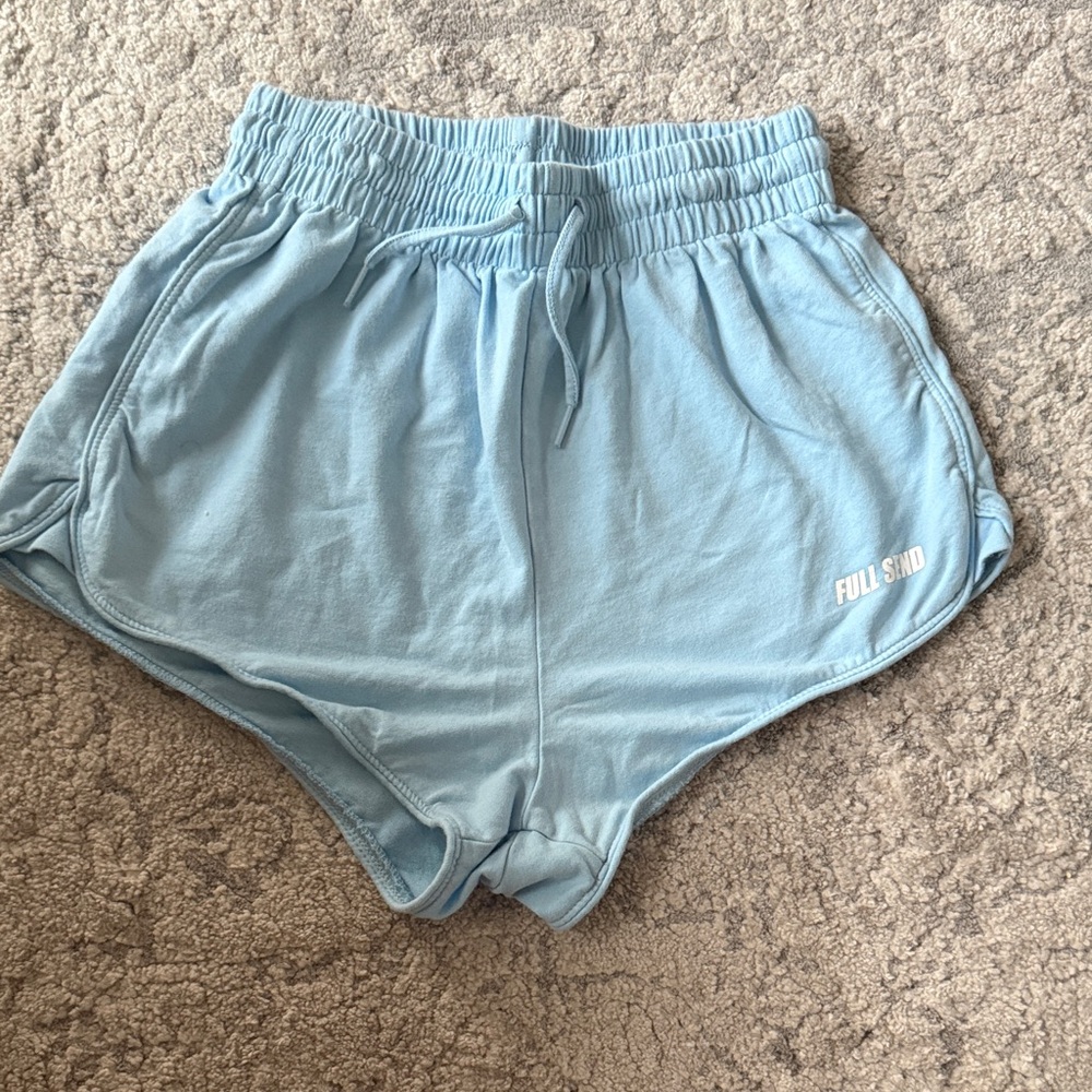 Full Send Women's Athletic Shorts - Sky Blue
